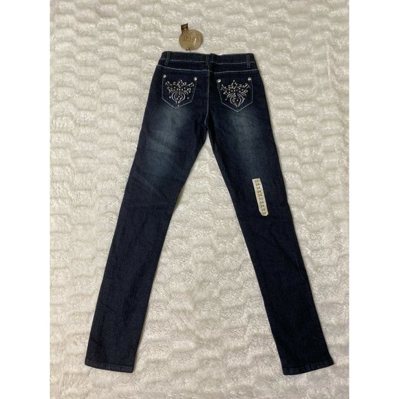 No Fuze Womens Skinny Sz 3 / 4 Blue Denim Jeans (26x31 Msrd) - Picture 5 of 11